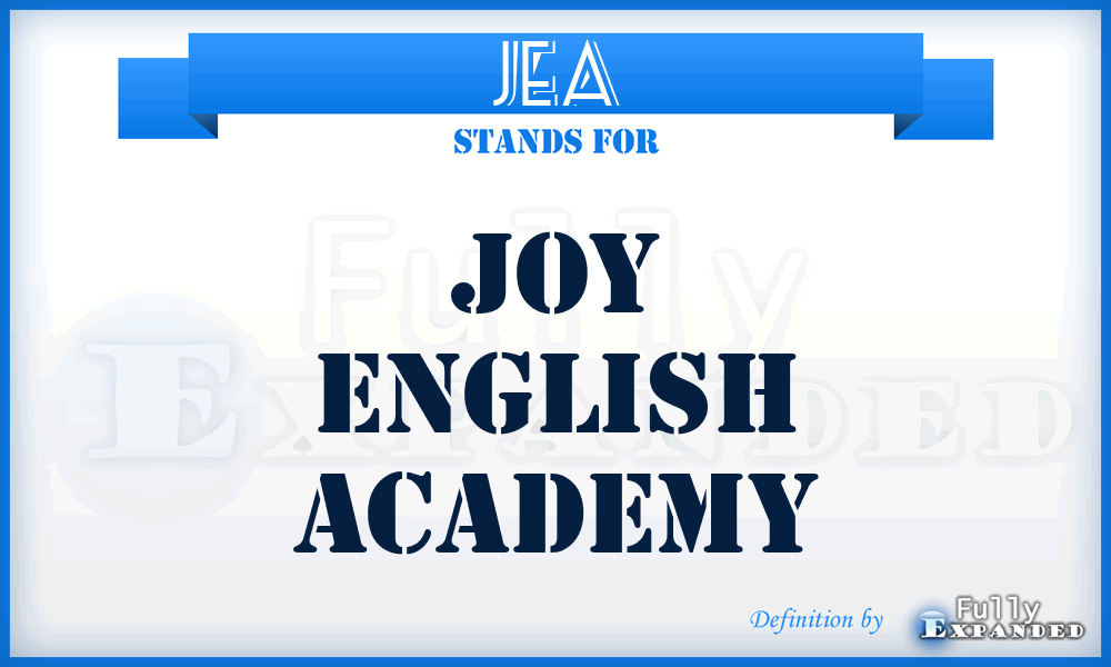 JEA - Joy English Academy