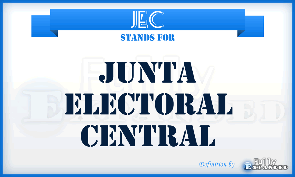 JEC - Junta Electoral Central