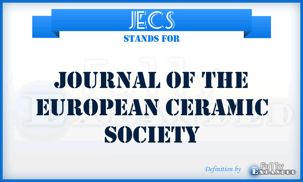 JECS - Journal of the European Ceramic Society