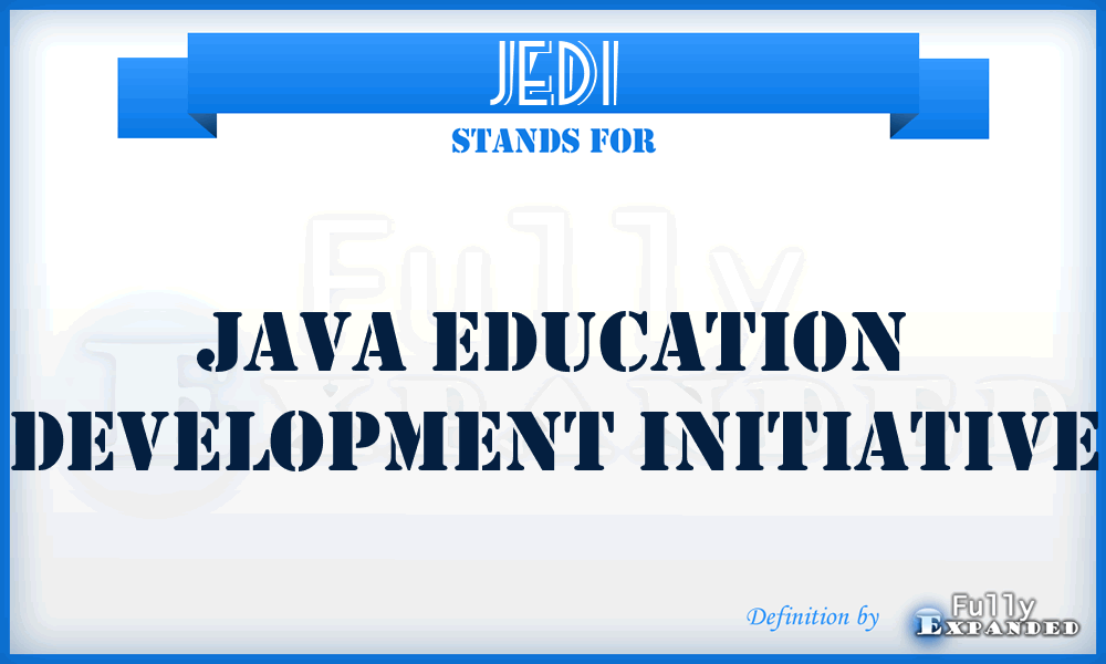 JEDI - Java Education Development Initiative