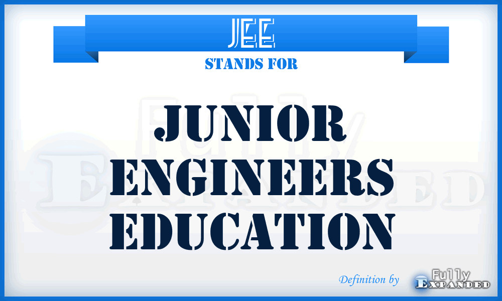 JEE - Junior Engineers Education