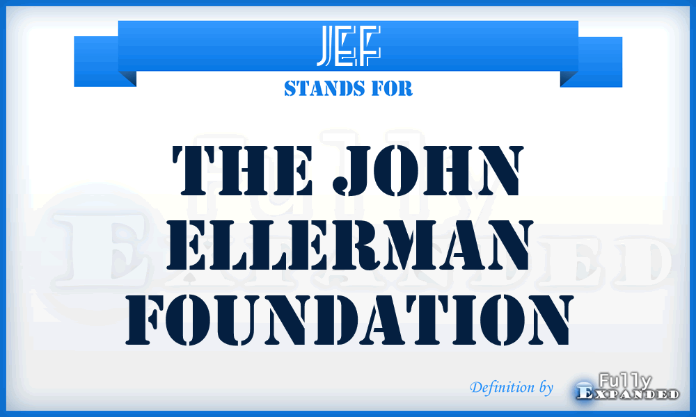 JEF - The John Ellerman Foundation