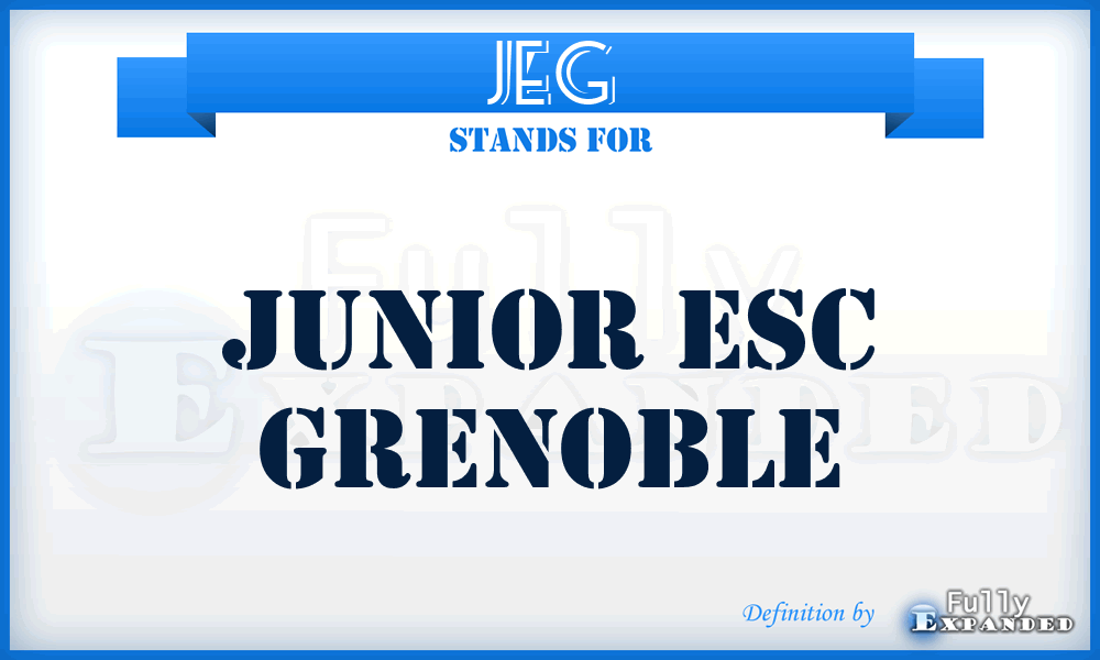 JEG - Junior Esc Grenoble
