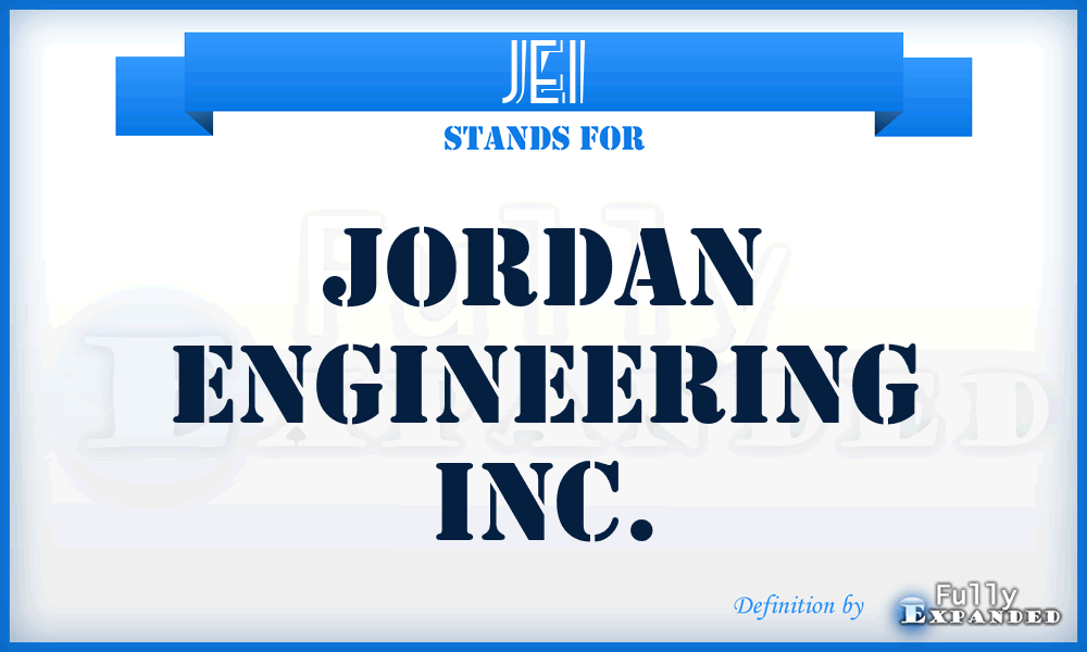 JEI - Jordan Engineering Inc.