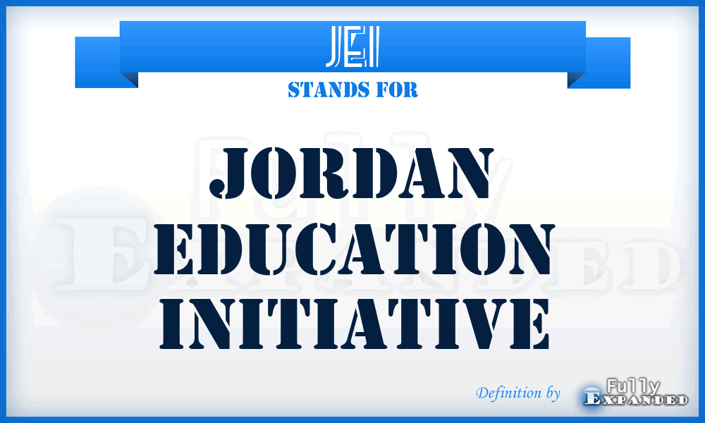 JEI - Jordan Education Initiative