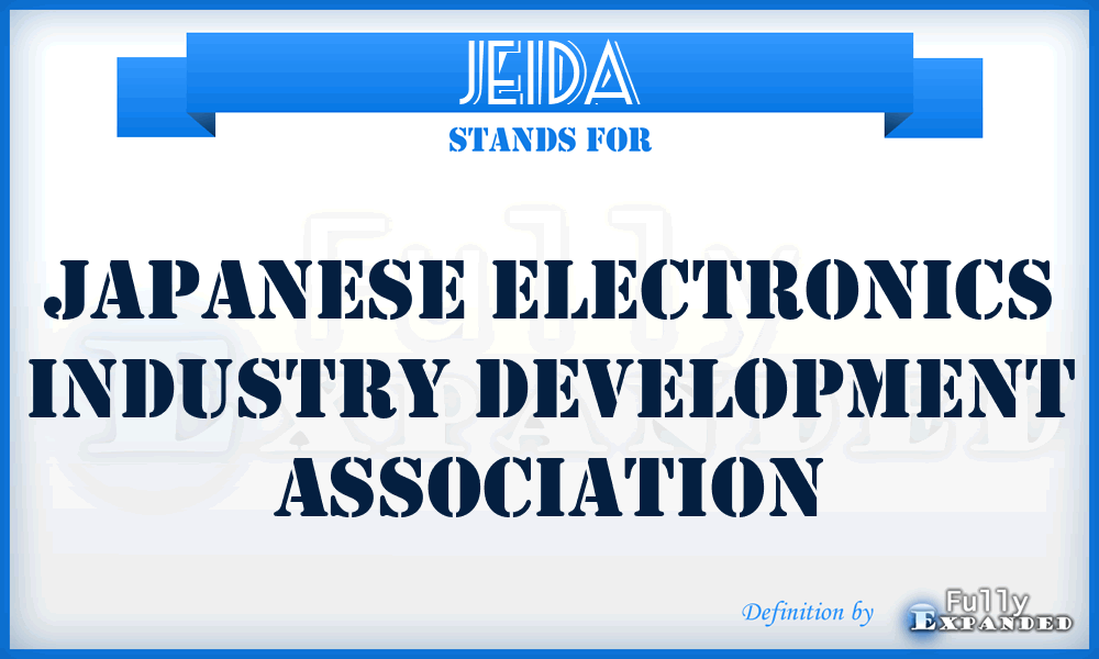 JEIDA - Japanese Electronics Industry Development Association