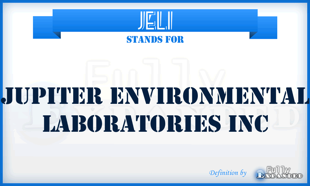 JELI - Jupiter Environmental Laboratories Inc