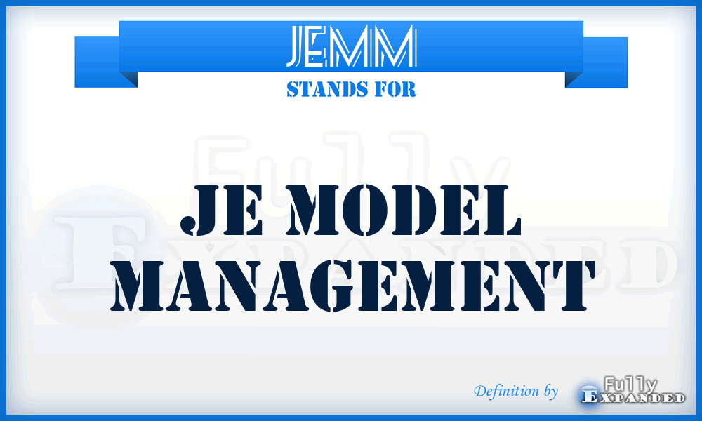 JEMM - JE Model Management