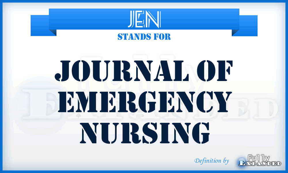 JEN - Journal of Emergency Nursing