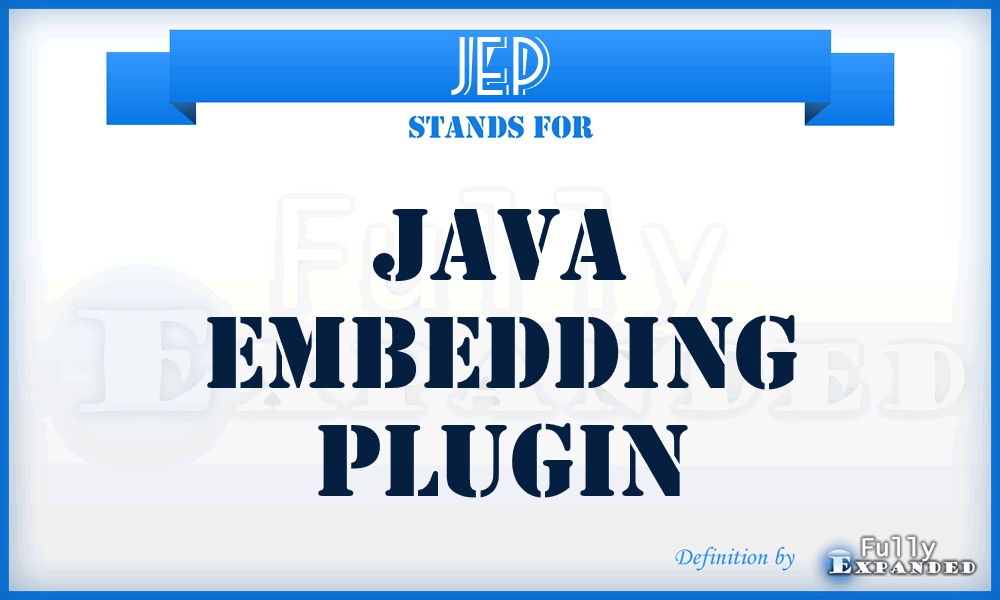 JEP - Java Embedding Plugin