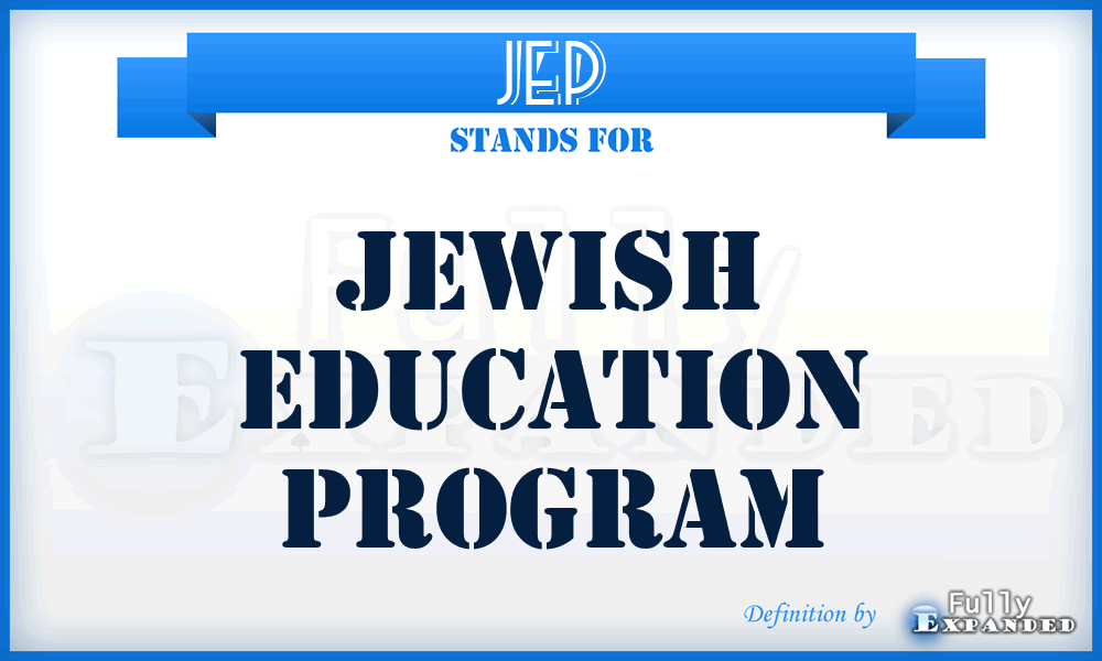 JEP - Jewish Education Program