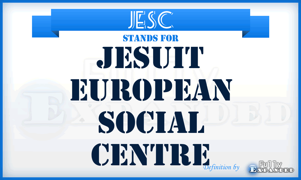 JESC - Jesuit European Social Centre