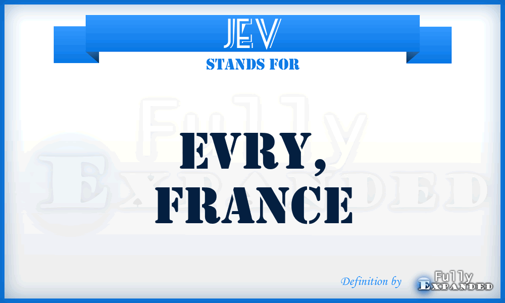 JEV - Evry, France
