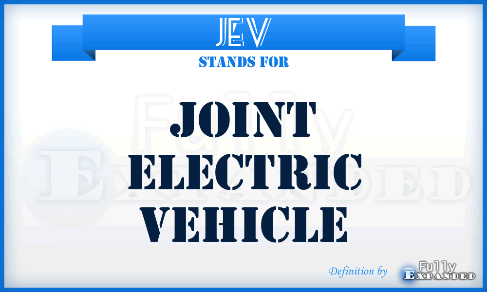 JEV - Joint Electric Vehicle