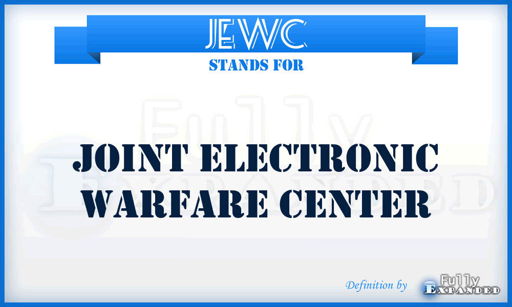 JEWC - Joint Electronic Warfare Center