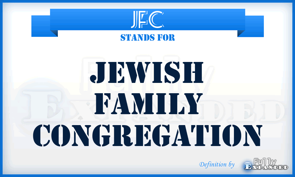 JFC - Jewish Family Congregation