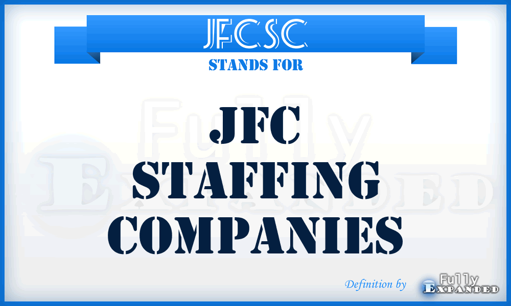 JFCSC - JFC Staffing Companies