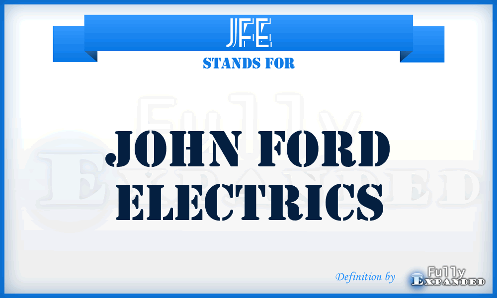 JFE - John Ford Electrics