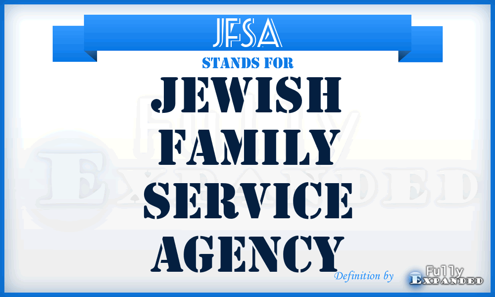 JFSA - Jewish Family Service Agency