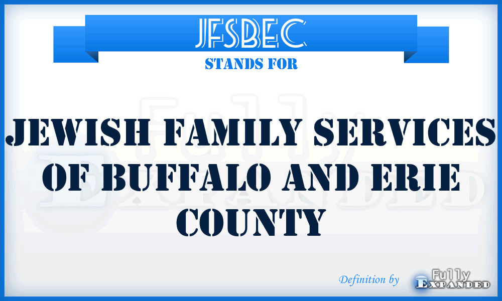 JFSBEC - Jewish Family Services of Buffalo and Erie County