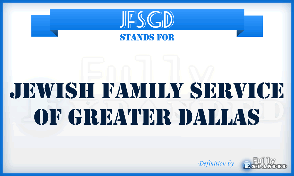 JFSGD - Jewish Family Service of Greater Dallas