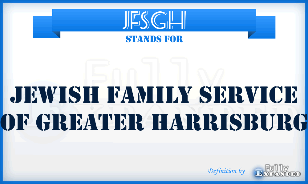 JFSGH - Jewish Family Service of Greater Harrisburg