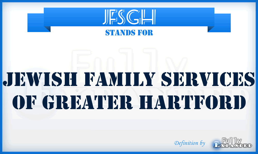 JFSGH - Jewish Family Services of Greater Hartford