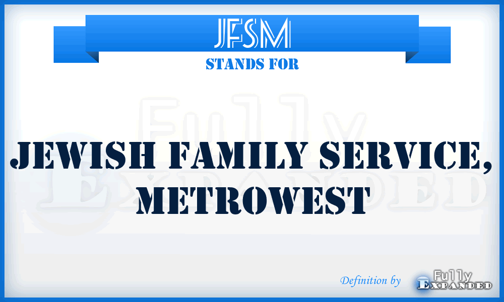 JFSM - Jewish Family Service, Metrowest