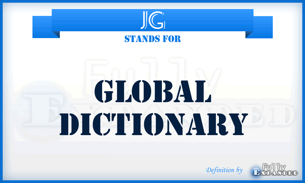 JG - Global Dictionary