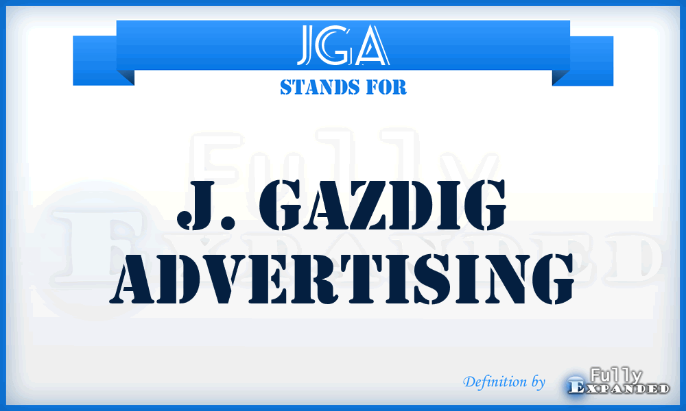 JGA - J. Gazdig Advertising