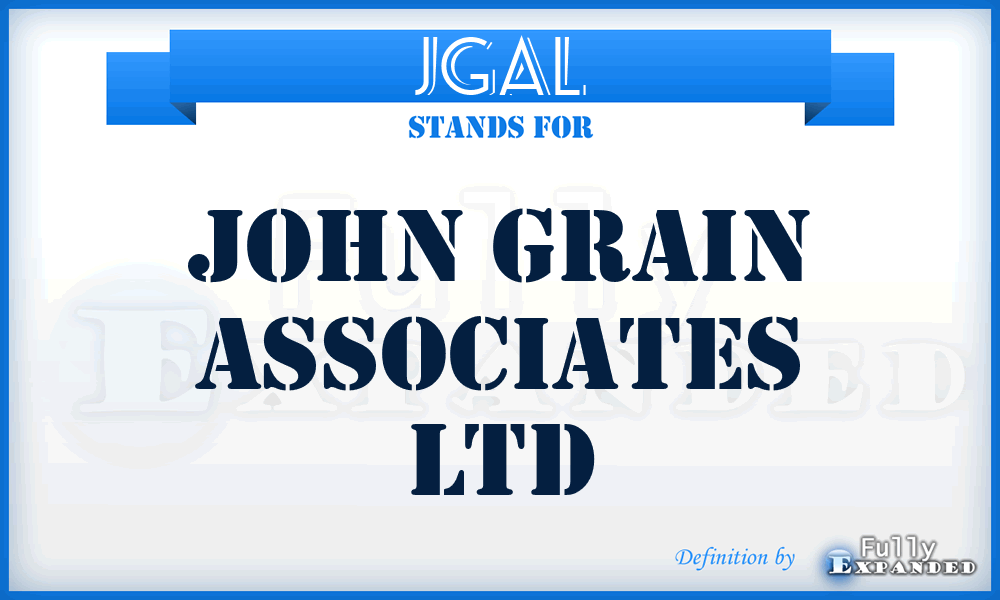 JGAL - John Grain Associates Ltd