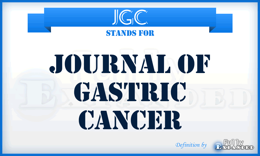 JGC - Journal of Gastric Cancer