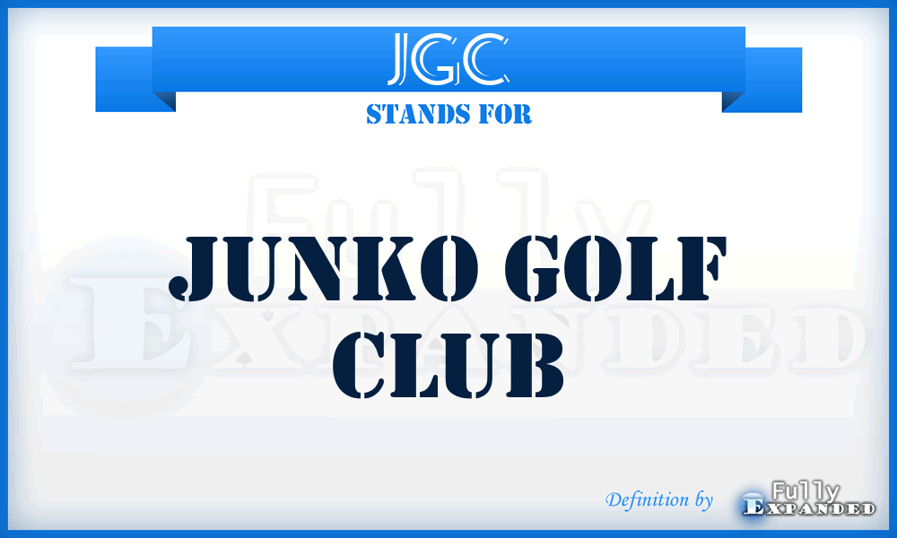 JGC - Junko Golf Club