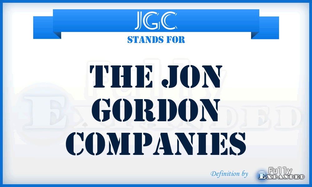 JGC - The Jon Gordon Companies