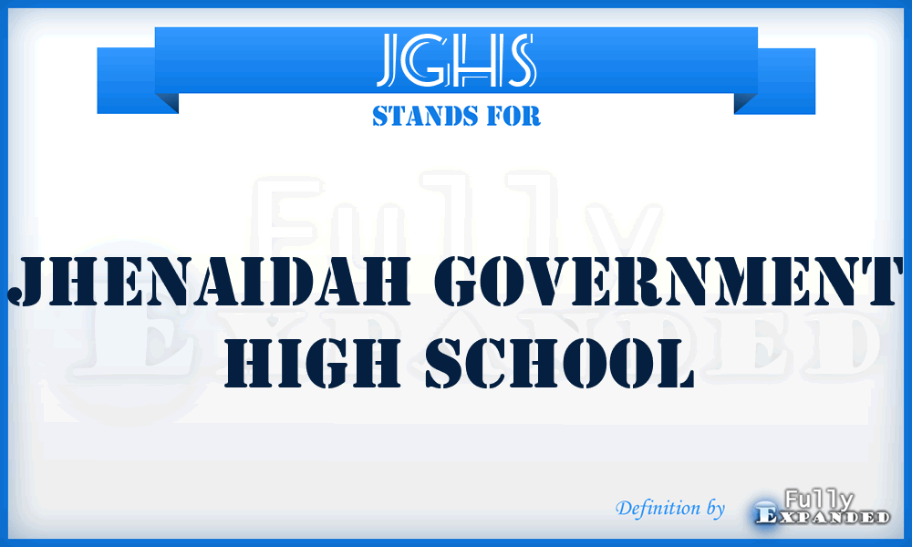 JGHS - Jhenaidah Government High School