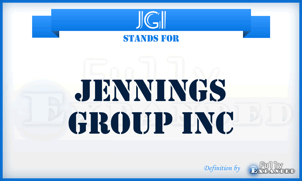 JGI - Jennings Group Inc