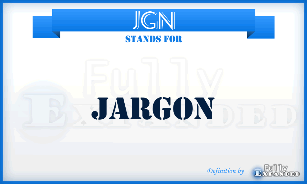 JGN - Jargon