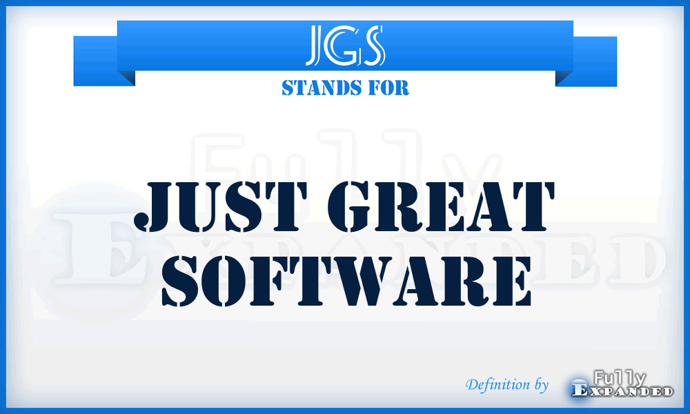 JGS - Just Great Software