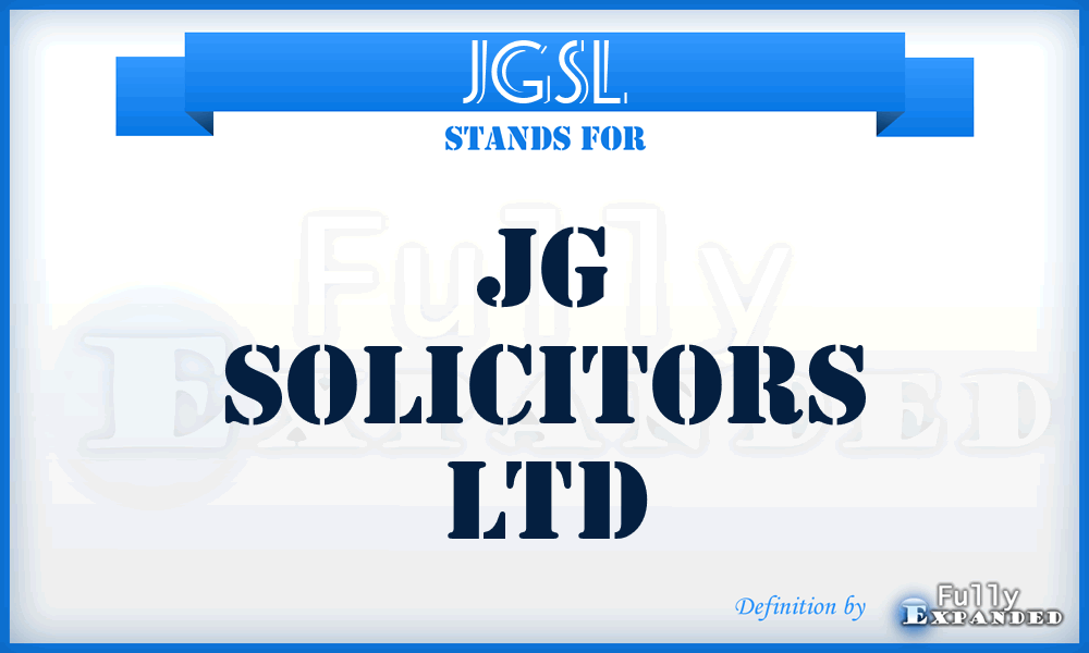 JGSL - JG Solicitors Ltd