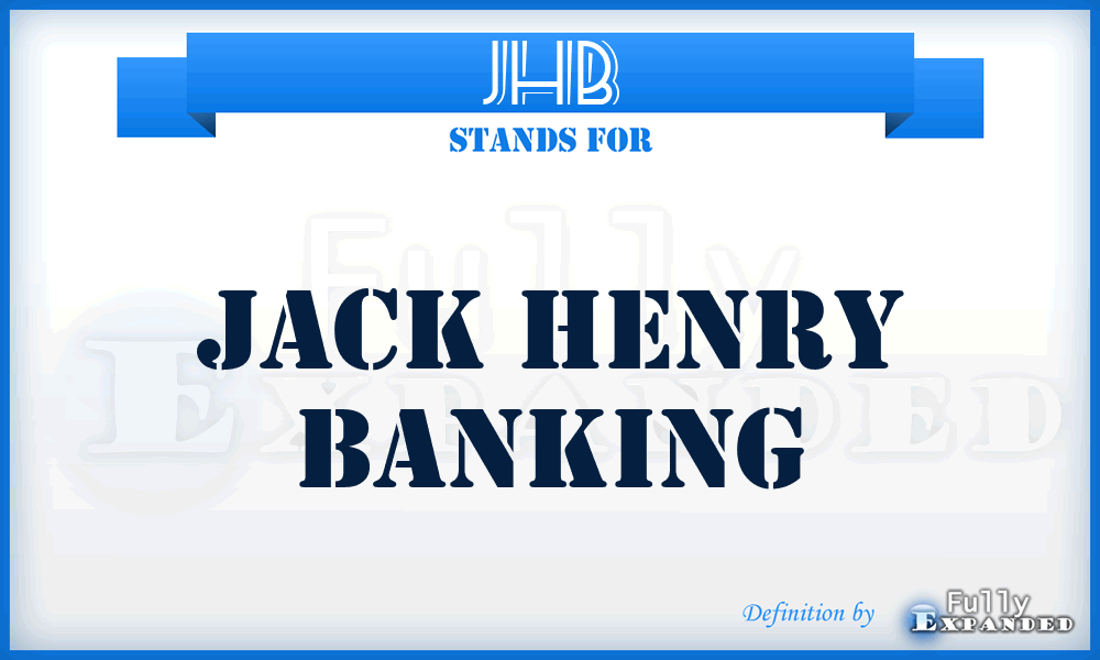 JHB - Jack Henry Banking