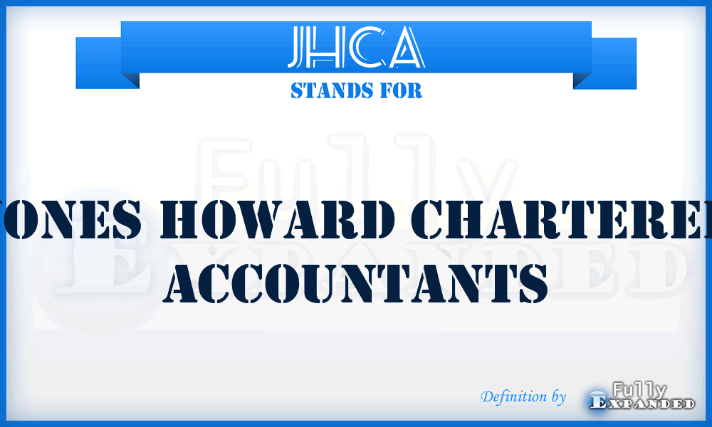 JHCA - Jones Howard Chartered Accountants