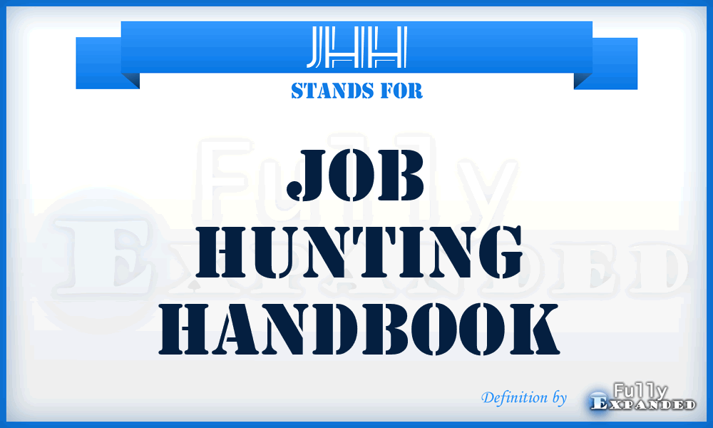 JHH - Job Hunting Handbook