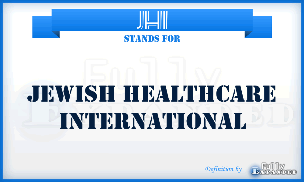 JHI - Jewish Healthcare International