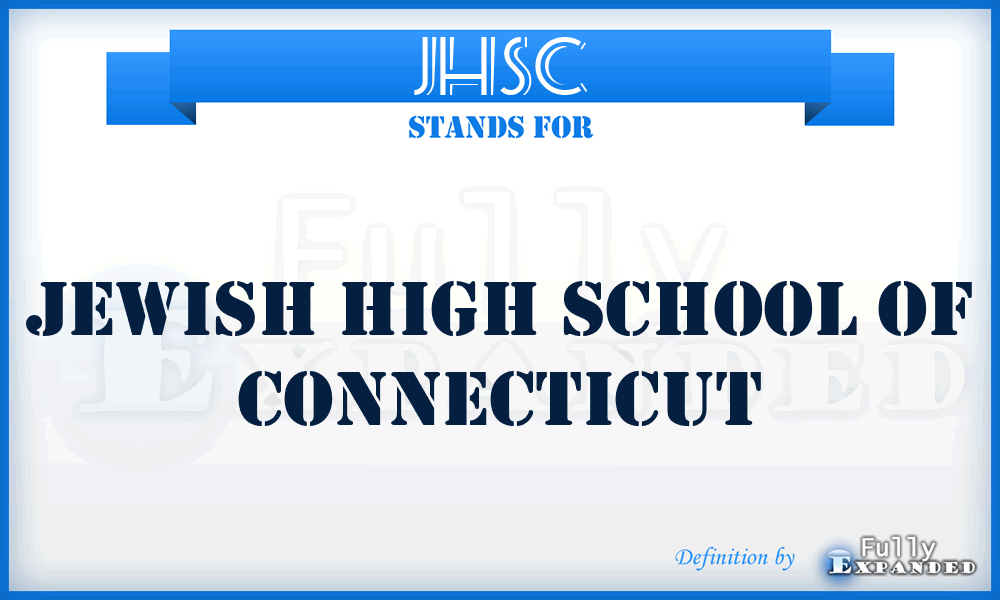 JHSC - Jewish High School of Connecticut