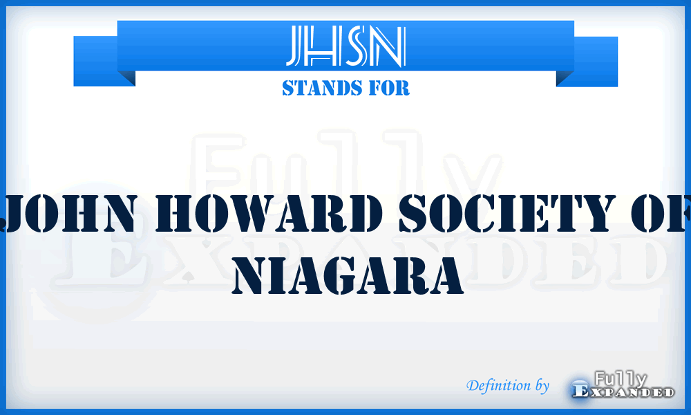 JHSN - John Howard Society of Niagara