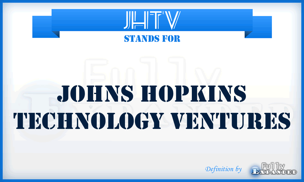 JHTV - Johns Hopkins Technology Ventures