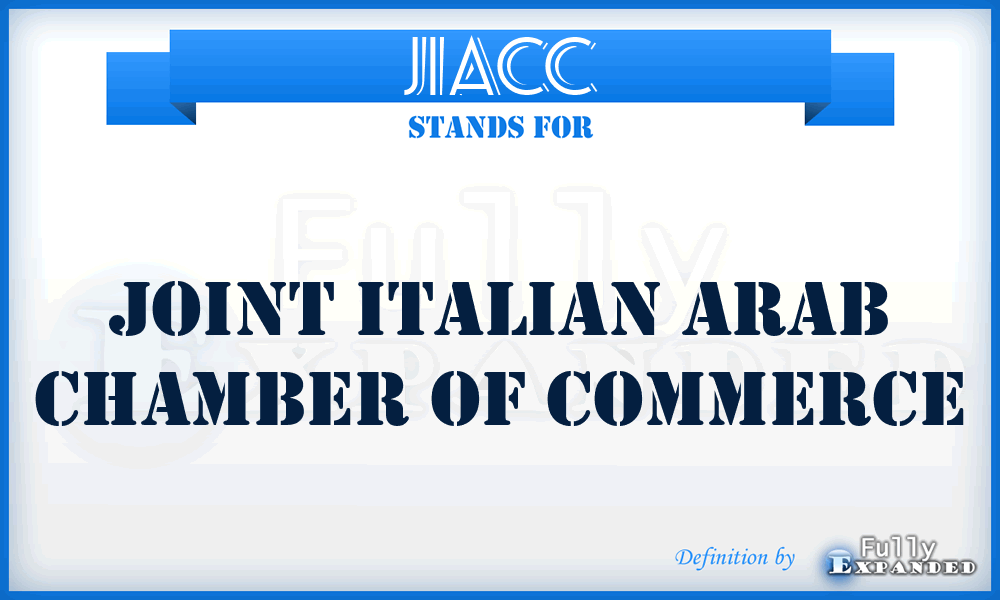 JIACC - Joint Italian Arab Chamber of Commerce