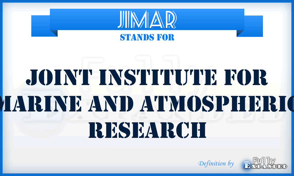 JIMAR - Joint Institute for Marine and Atmospheric Research