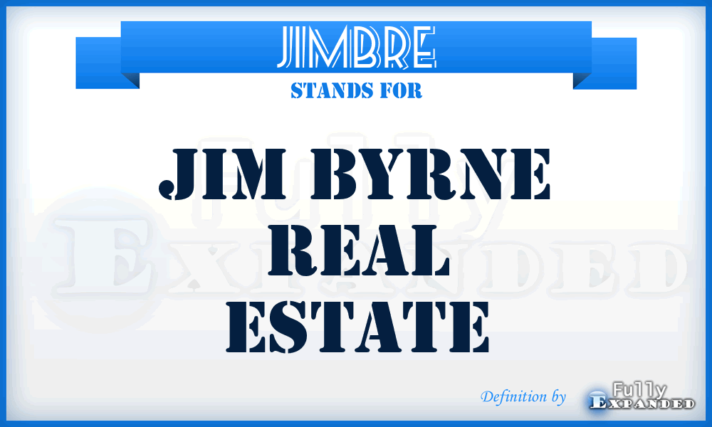 JIMBRE - JIM Byrne Real Estate
