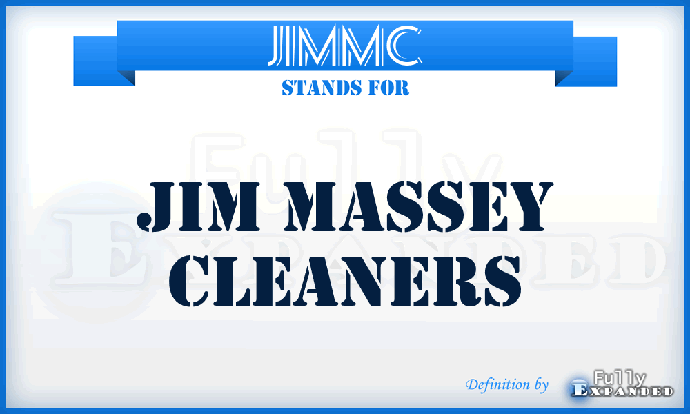 JIMMC - JIM Massey Cleaners
